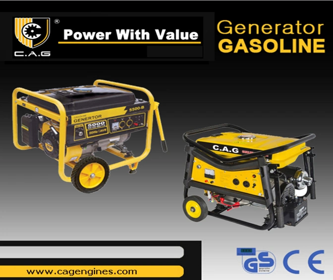 5kw 5500 Watt 6000 Watt Portable Electric Emergency Power Generator