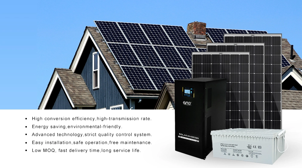 LiFePO4 Battery Hybrid Inverter Solar Energy System 10kw 50kw 60kw 70kw off Grid PV Solar System for Home School or Factory