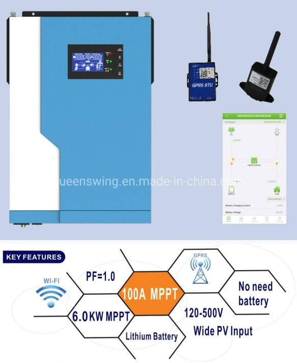 5500watt/5.5kw Max PV Array 6000W Solar Panel System Power Inverter (QW-5.5KW48100)