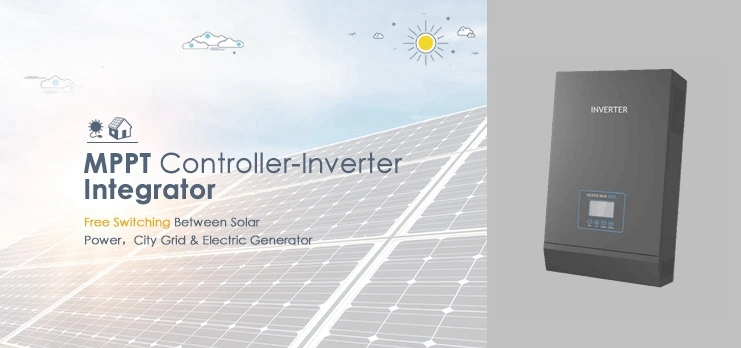 1kVA 3kVA 4kVA 5kVA DC to AC Dual Inverter Solar Power Inverter with MPPT Solar Charge Controller 60A Solar Inverter