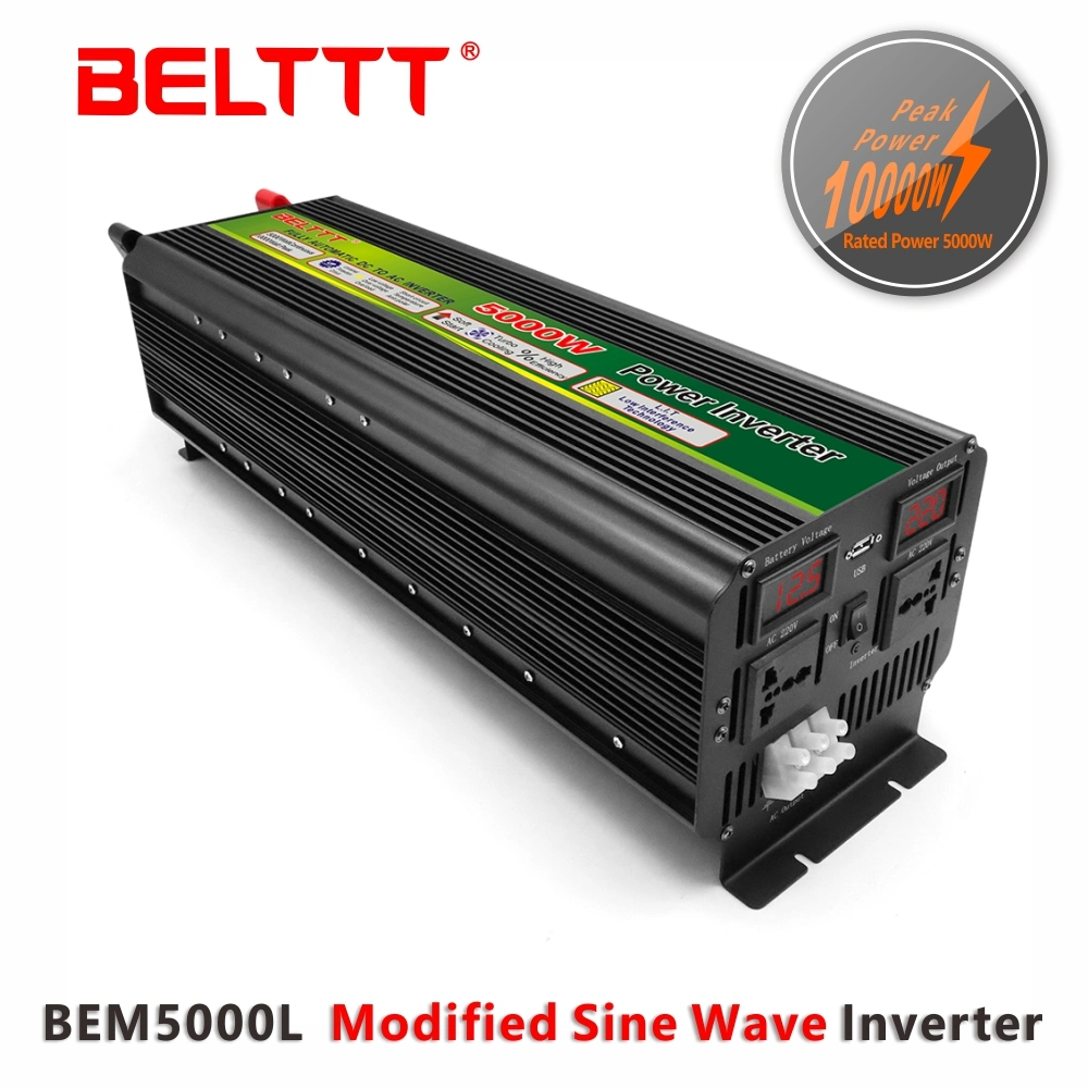 off Grid 12V DC to 110V 120V AC Modified Sine Wave Solar Power Inverter 10000W
