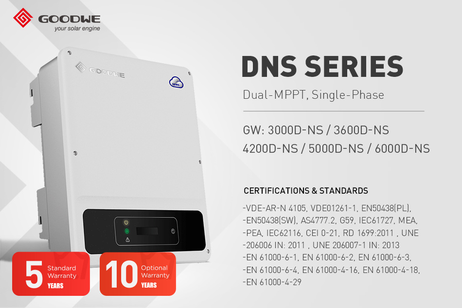 Goodwe DNS Series Dual-MPPT Single Phase Solar Inverter Gw4200d-Ns