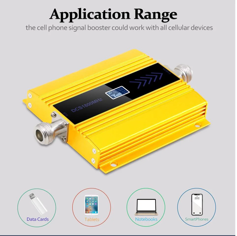 GSM Repeater 1800MHz 4G Cellular Cell Signal Amplifier Booster