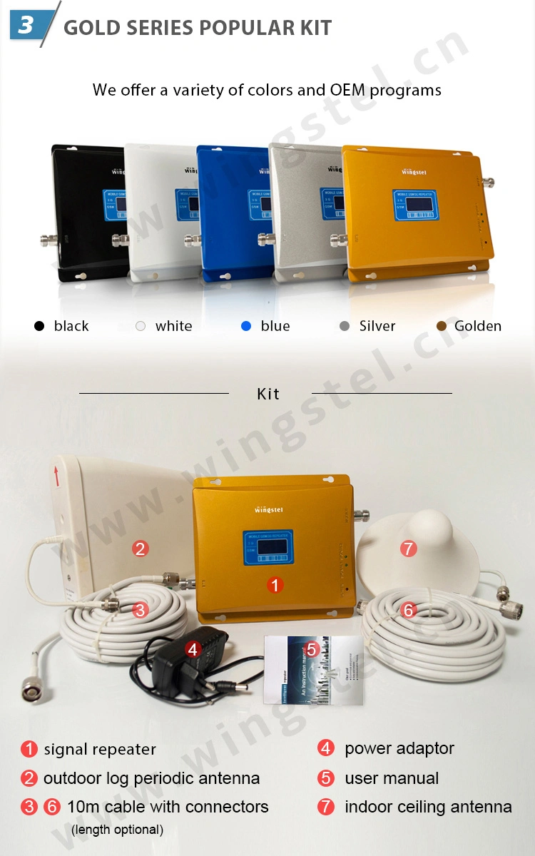 900/2100MHz GSM Repeater 3G Cell Phone Signal Booster for Building