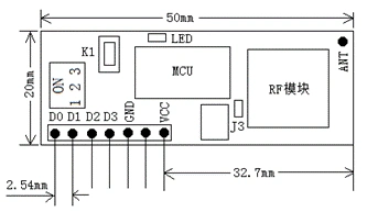 5km Long Range RF Receiver Module Kl-Bt01