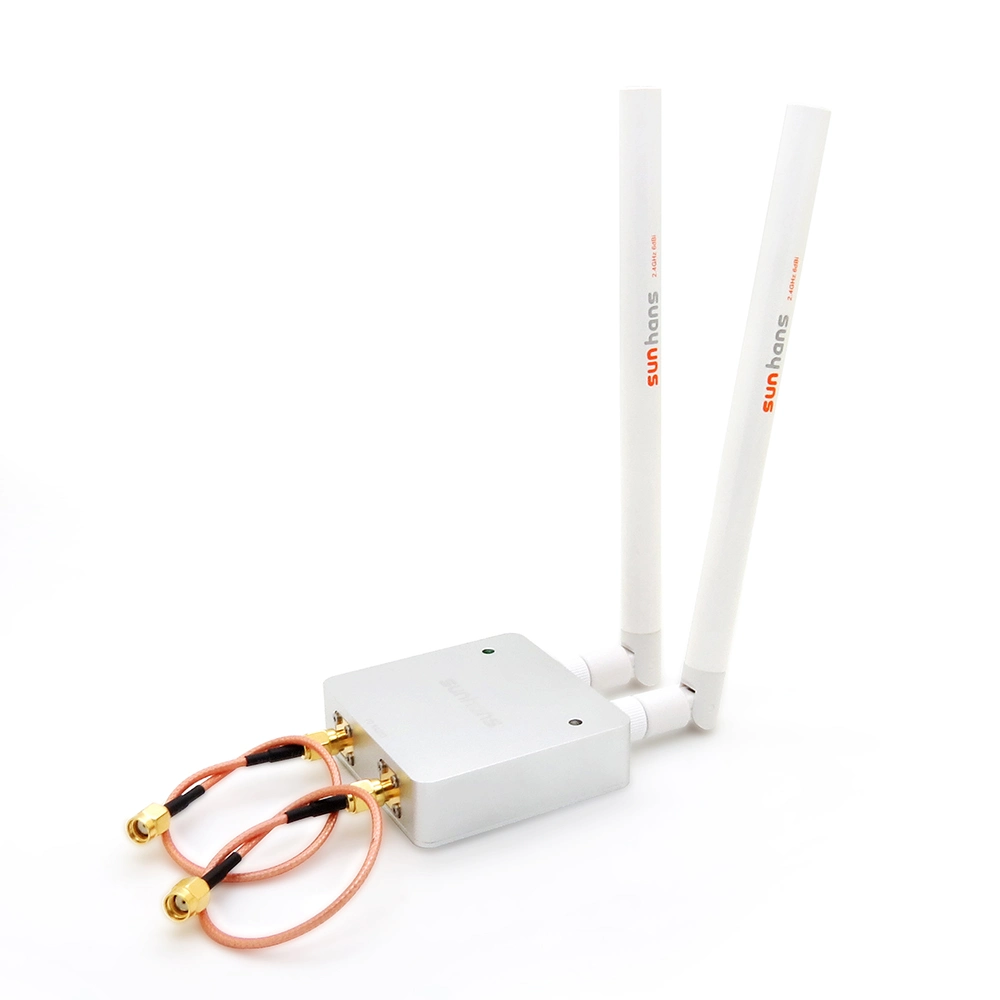 Sunhans Wireless Repeater 2.4GHz Network Signal Amplifier Signal WiFi Booster with Dual Antenna