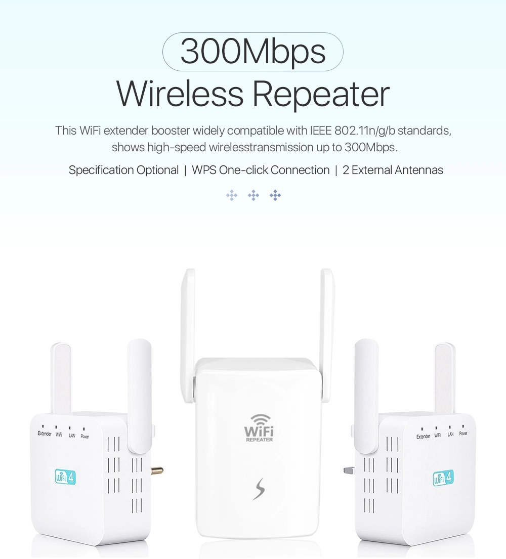 Lyngou LG526 High Power 300m Dual-Band WiFi Repeater Wireless Signal Extension Amplifier WiFi Repeater