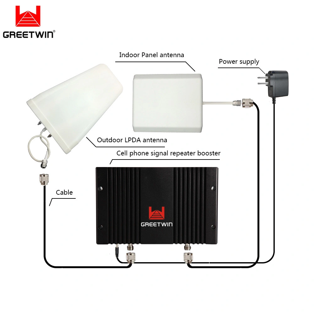 Quad-Band 20dBm 4G Lte 800MHz+Egsm+1800MHz+3G Mobile Signal Repeater