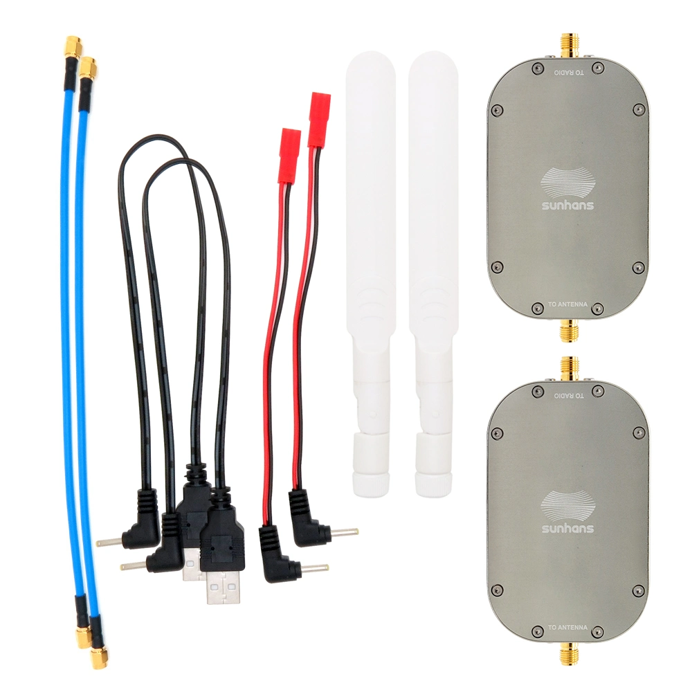 Signal Range Extender 33dBm 2W Dual Band 2.4G & 5.8g WiFi Repeater Booster for Drones Uav