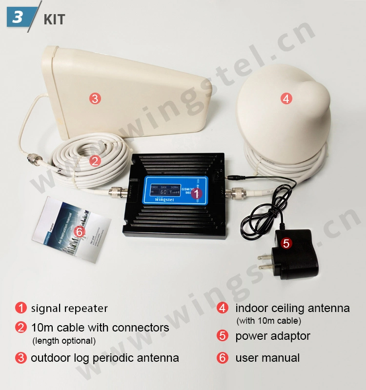 2G 3G 4G Home Signal Strength Booster GSM 900 2100 Signal Repeater System