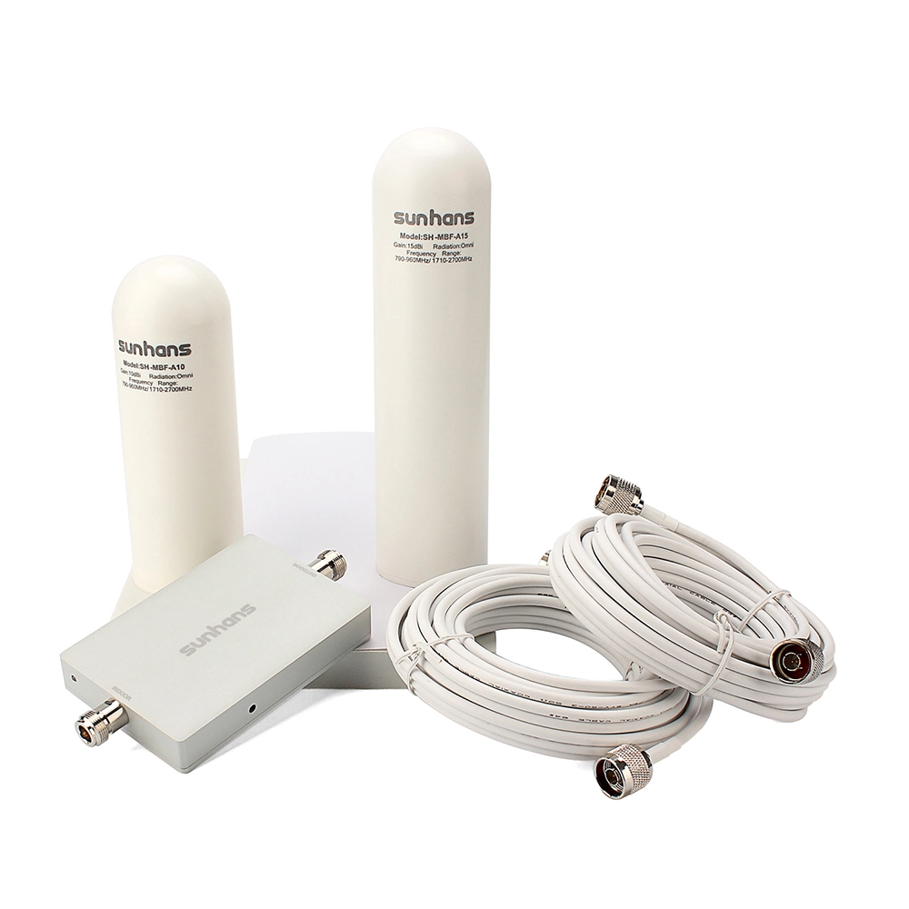GSM 900/2100MHz 65dB Dual-Band Telecom Mobile Repeater Extender 4G Lte Signal Booster with Antenna