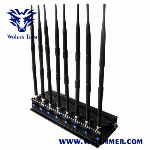 8 Bands Adjustable 3G 4G High Power Cell Phone Jammer (with WiFi 4G LTE + 4G Wimax)