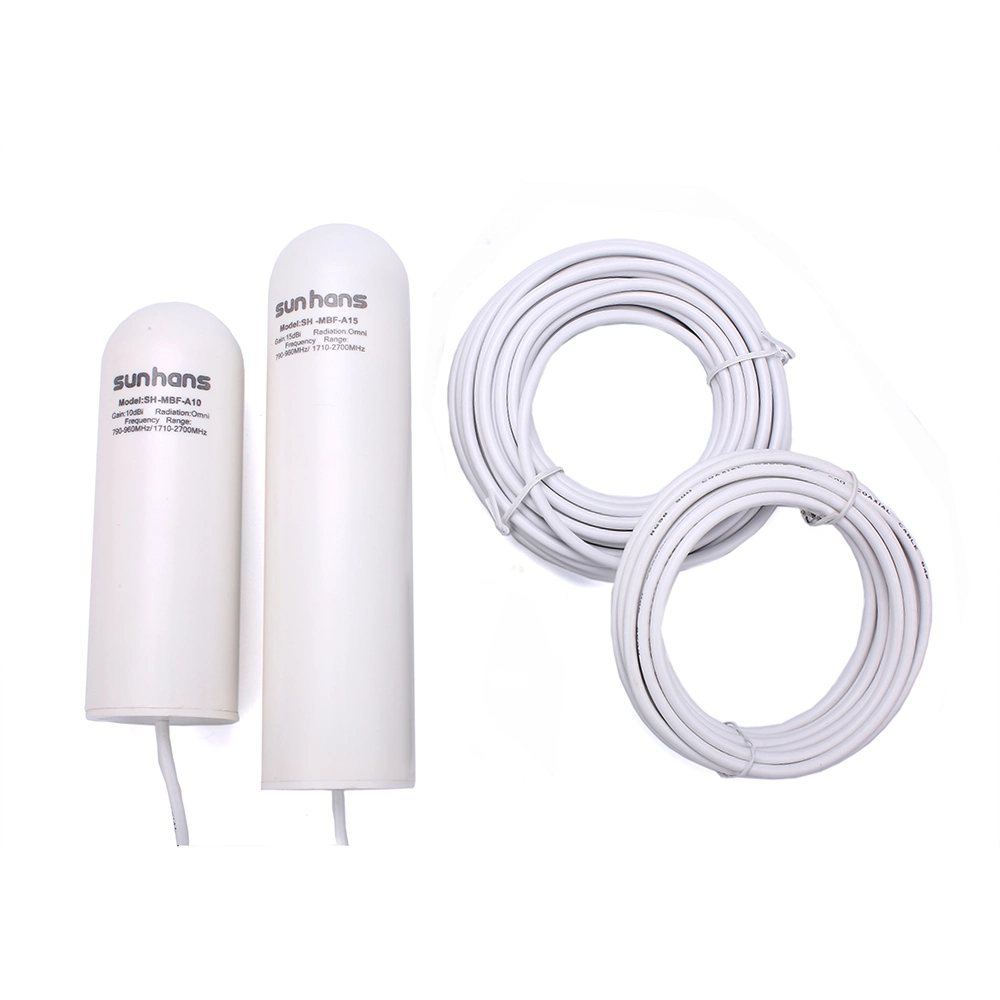 Dual Band 2g 3G 4G Lte Mobile Network Repeater Extennder GSM PCS Cellular Signal Booster with Fiberglass Antenna