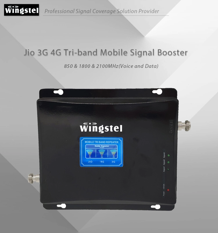 India Jio Network GSM 4G Lte Mobile Signal Booster Cell Phone Signal Repeater for Home
