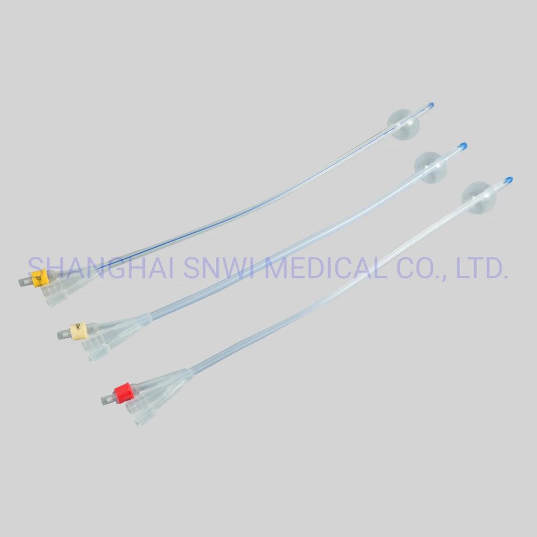 3-Way Pediatric Latex Foley Catheter Silicone Coated Disposable Factory