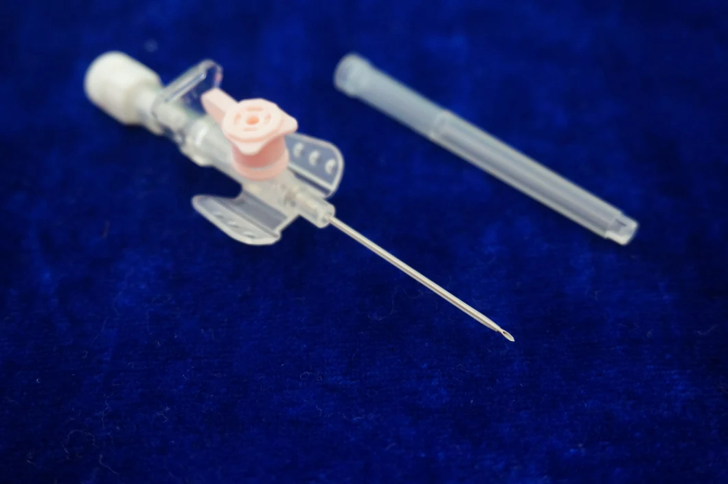 Medical Disposable Infusion Catheter Butterfly Type with Injection Port 24G