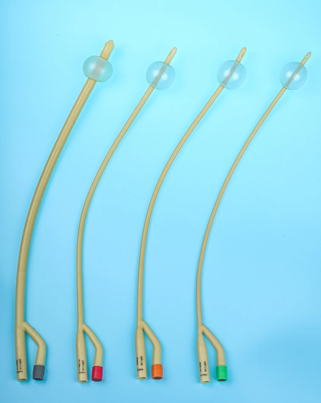 Good Quality Disposable Latex Foley Catheter Silicone Coated