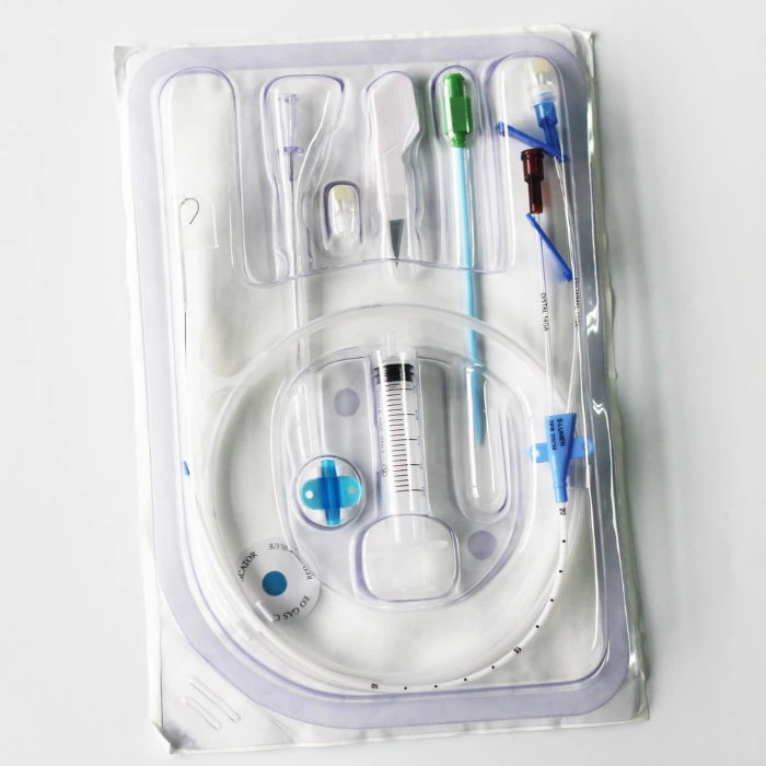 Disposable Sterile Double Lumen Central Venous Catheter Kit/Set