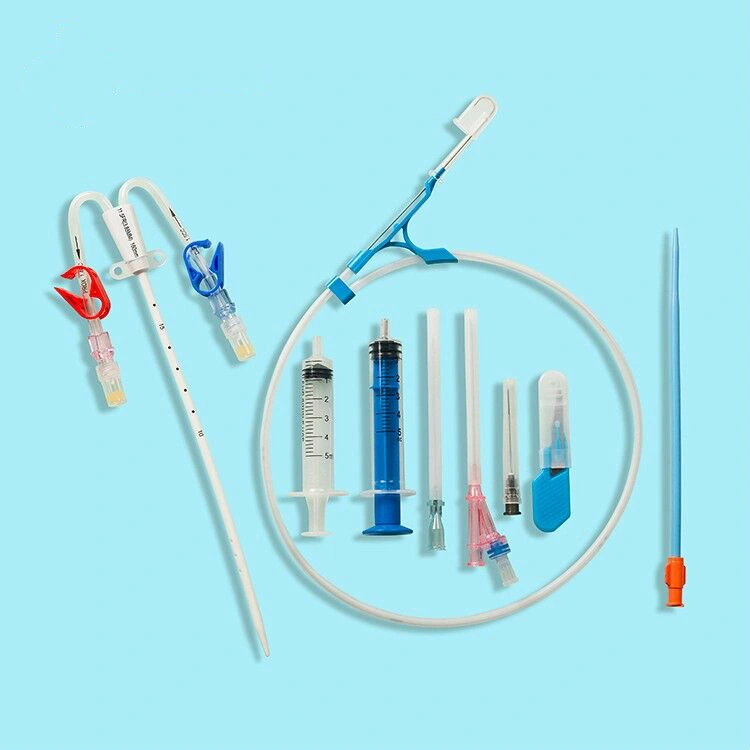 Disposable Double Lumen Hemodialysis Catheter Kit Dialysis Catheter Kit