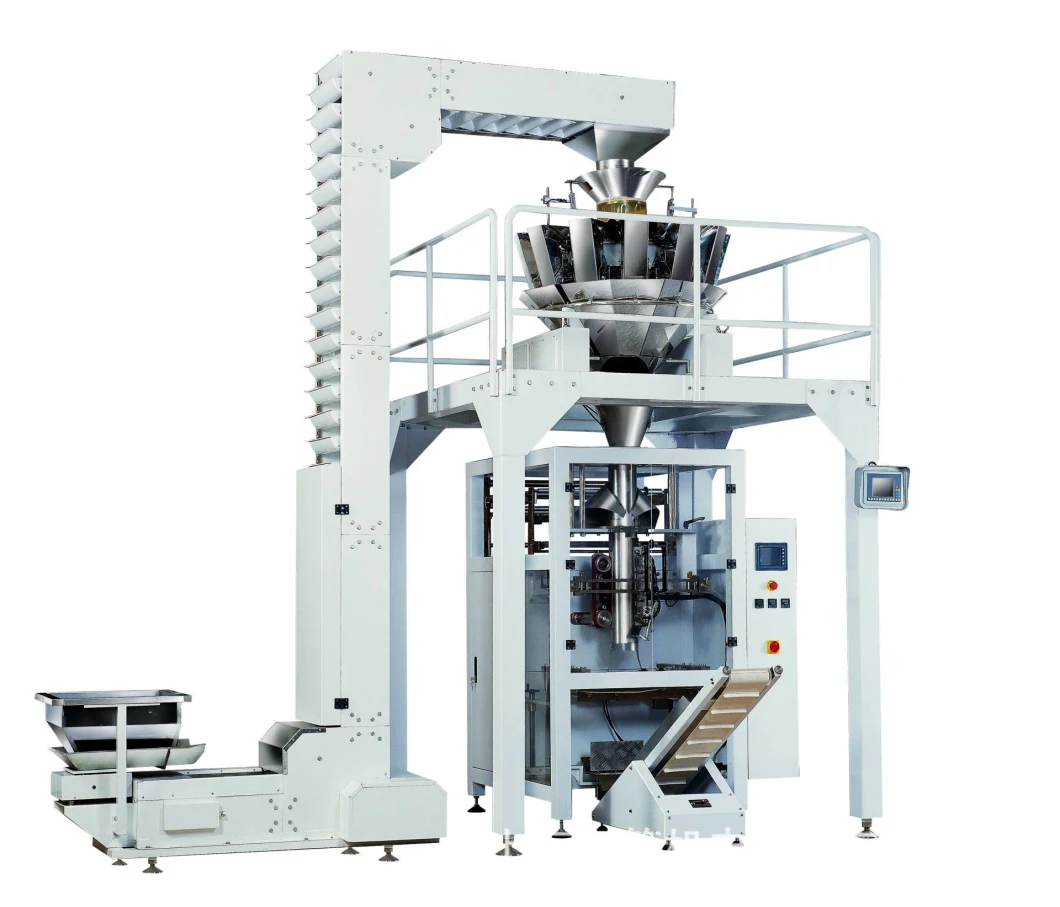 Full Automatic French Fries Packing Machine with Combined 10-Head Digital Weigher