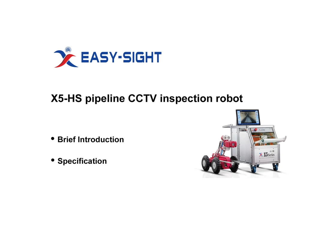 Steerable CCTV Inspection Tractor for Pipeline Inspection with P& T Camera