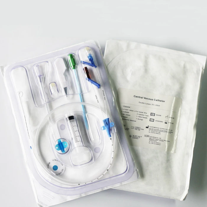 Disposable Sterile Double Lumen Central Venous Catheter Kit/Set