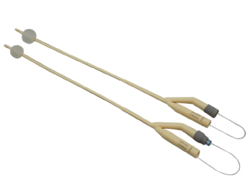 High Grade Latex Foley Balloon Catheter Used for Short or Long Term Urine Drainage