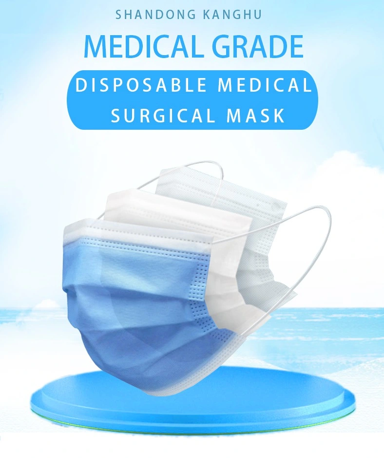 Kanghu Surgical Mask/Non Invasive Wound/Blue/3 Ply Mask/Disposable Non Sterile Medical Surgical Mask