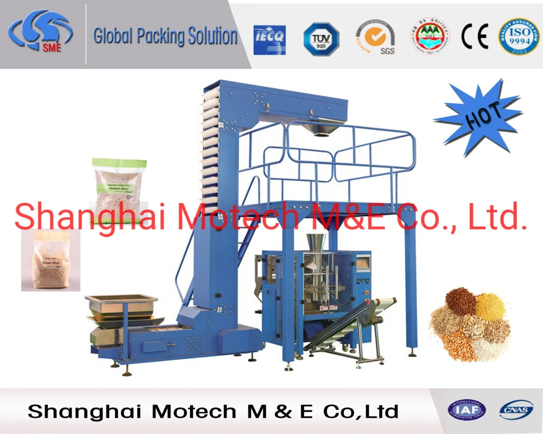 10 Heads Weigher with 2.5L Hopper Potato Chips French Fries Cashew Packing Machine