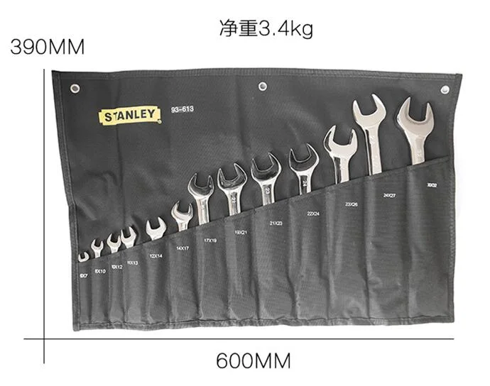 Stanley Auto Repairing Tools 13PCS Double Open Ended Spanner Set (93-613-22)