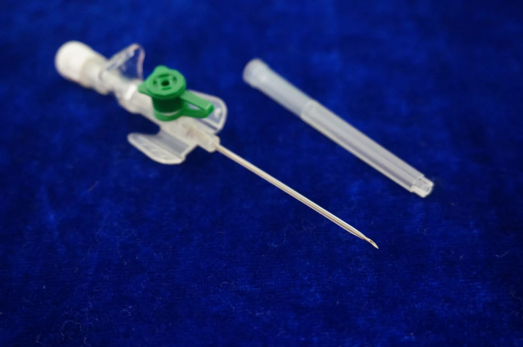 Medical Disposable Infusion Catheter Butterfly Type with Injection Port 22g