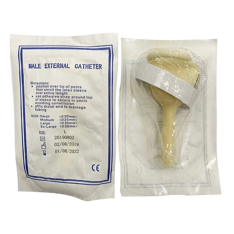 Hot Sale Disposable Latex Male Condom External Catheter 20/25/30/35mm