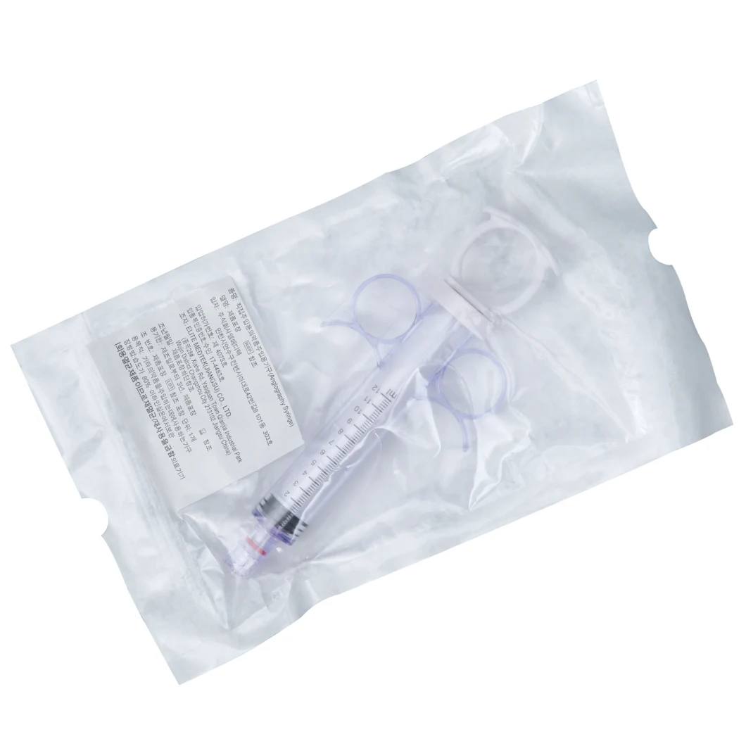 Medical Disposable Angiographic Control Syringes with Rotating Male Luer Lock