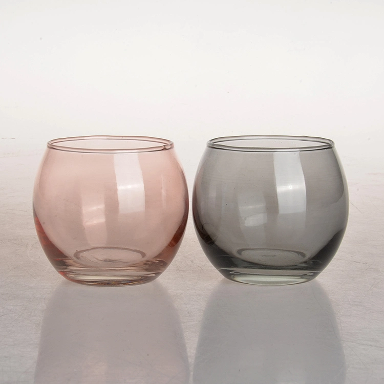Various Size Glass Clear Candle Holder Glass Candle Jar for Open Ended Wedding Gift