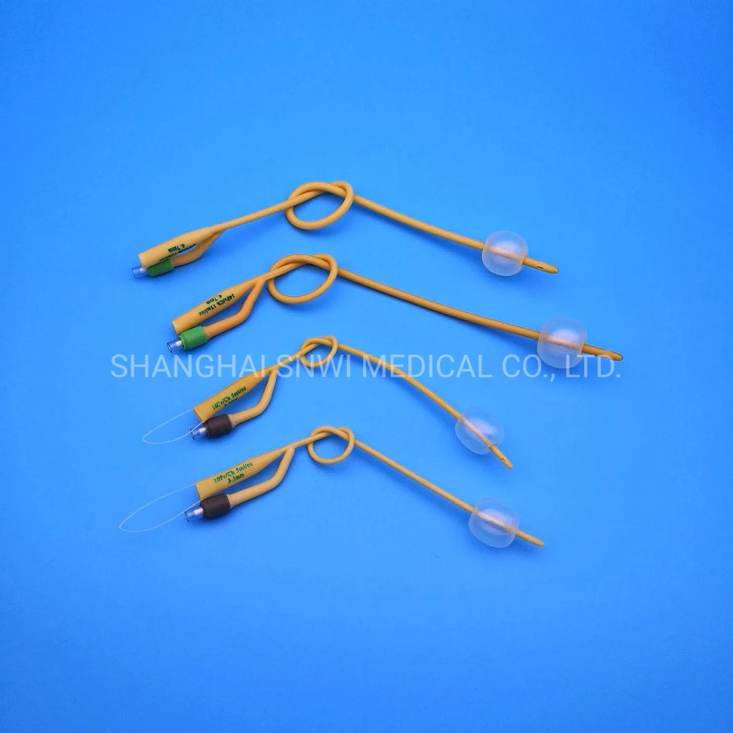CE/ISO Certified Medical Disposable Sterile Silicone Coated Latex Foley Balloon Catheter / Suction Catheter/ Urinary Catheter