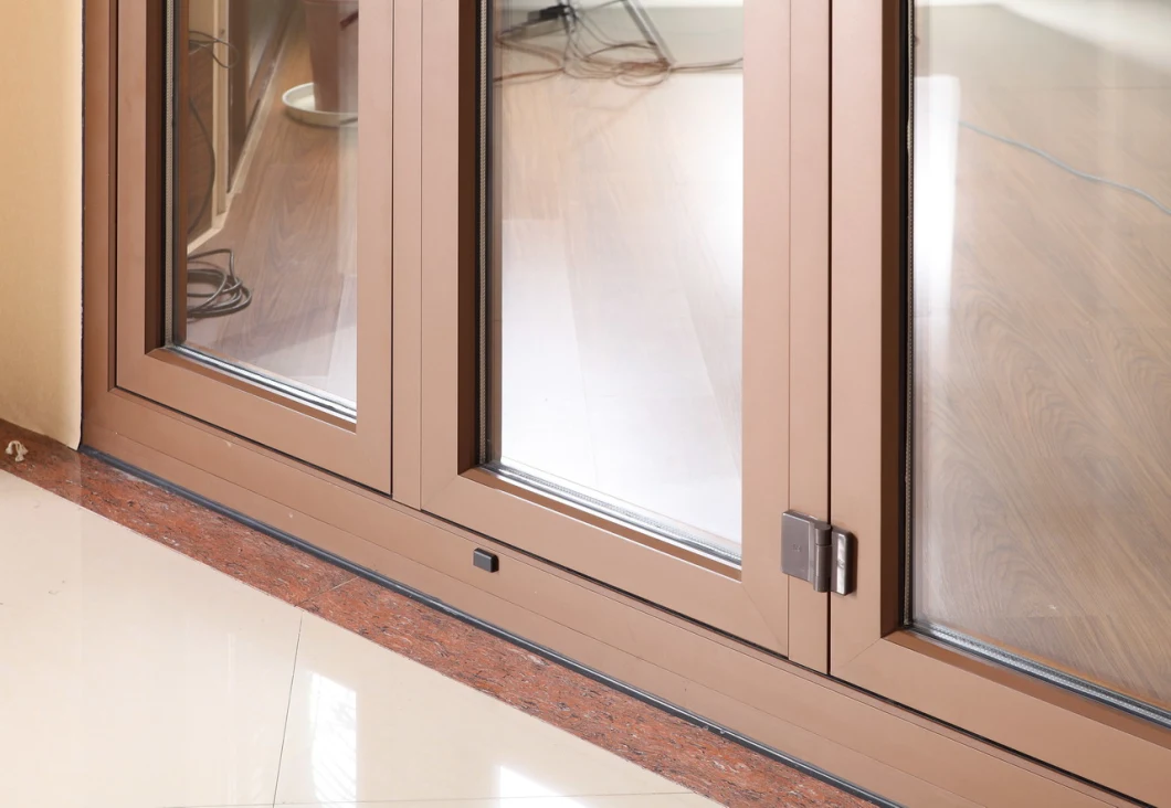 Custom 10 Years' Warranty Black Aluminium French Doors for Balcony/House