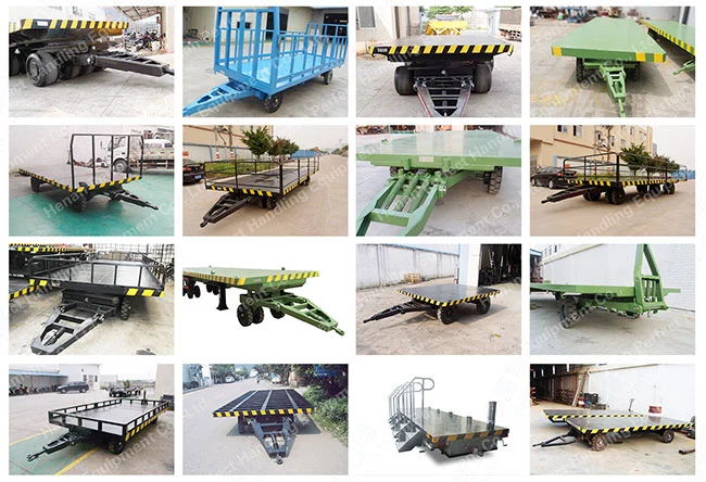 Flat Bed Steerable Trailer Die Cart for Foundry Work