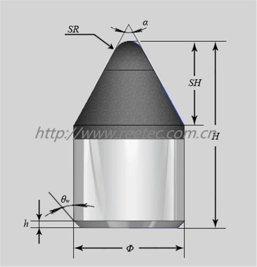 Polycrystalline Diamond Compact Inserts for Tricone Bits DTH Hammer Bits Coal Mining Bits