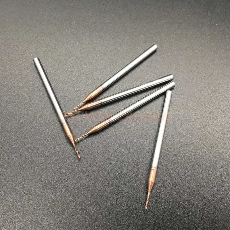 Gw Carbide - Tungsten Carbide Cooper Coated Micro Drills, Drill Bit for Steel, Brass, Bronze