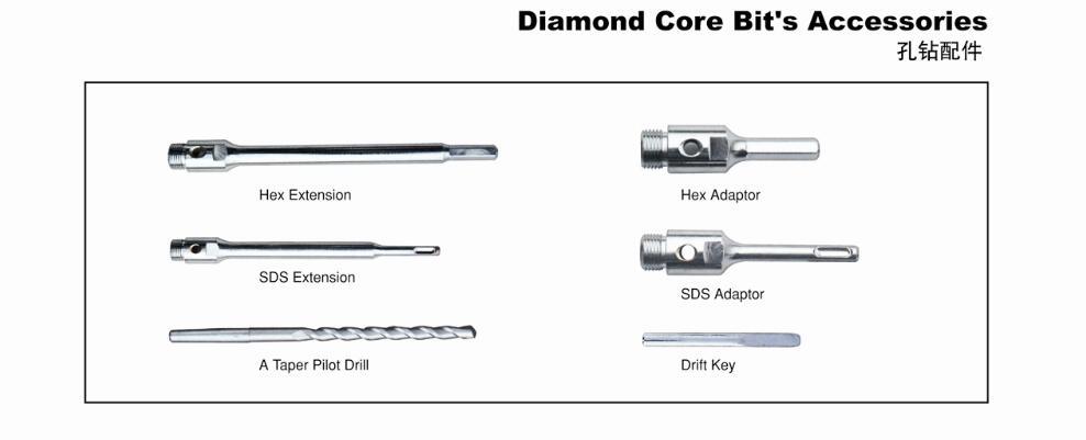 Hex Adaptor, Diamond Core Bit's Accessories