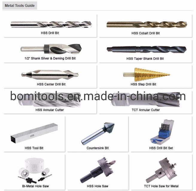 HSS Drill Bit Factory Customized with Reduced Shank or Tapered HSS Twist Drill Bit