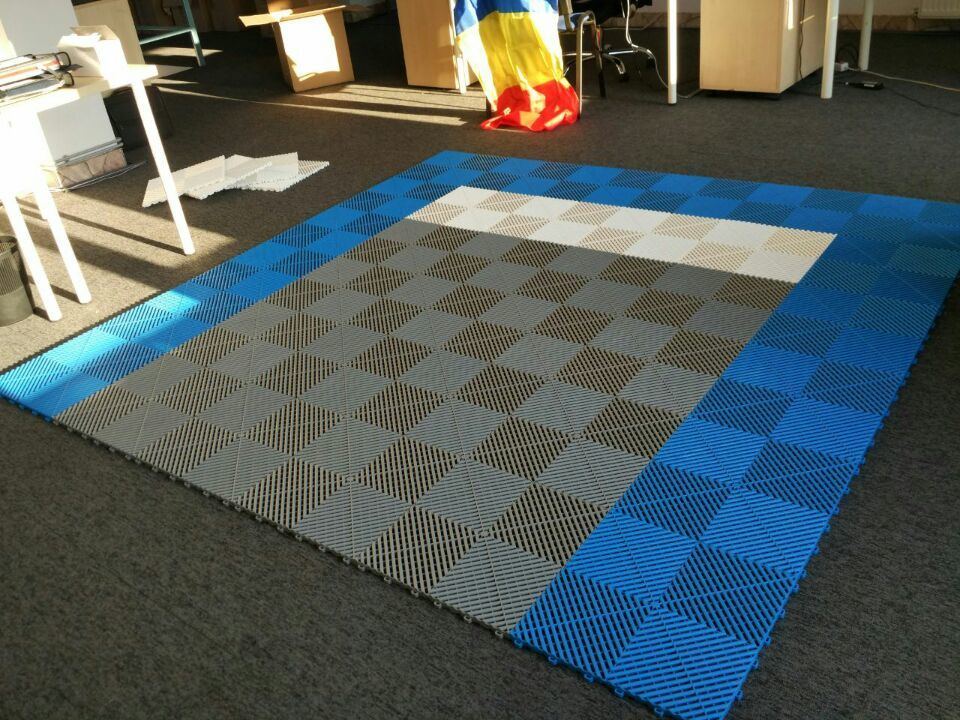 PP/PVC Anti-Slip Garage Floor Tile PVC Floor Mat Plastic Garage Floor Mat Flooring Tile