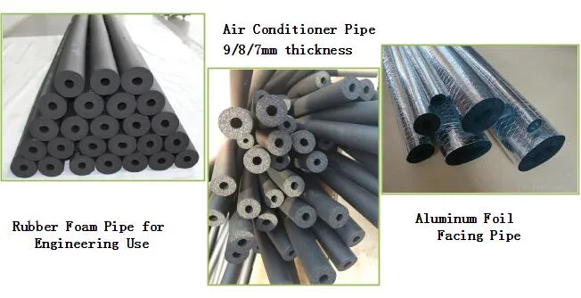 Tubing Insulation HVAC Duct Insulated Foam Rubber with Aluminum Foil
