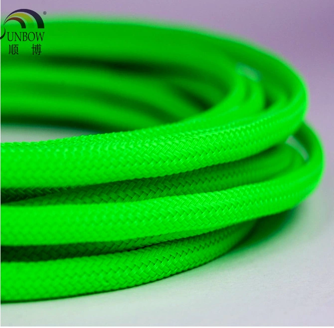 10mm Colorful Expandable Braided Tube Mesh Woven Pet Braided Tube Cable Management Sleeve