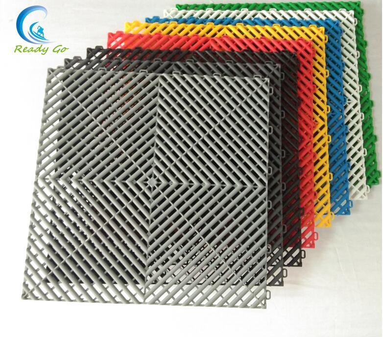 PP/PVC Anti-Slip Garage Floor Tile PVC Floor Mat Plastic Garage Floor Mat Flooring Tile