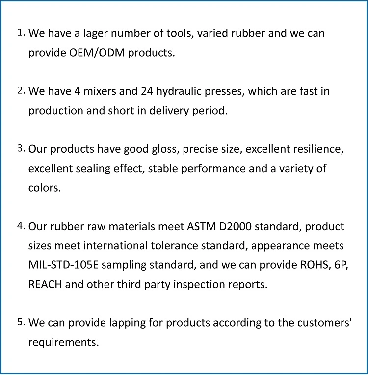 Customized Acm Polyacrylate Rubber Products