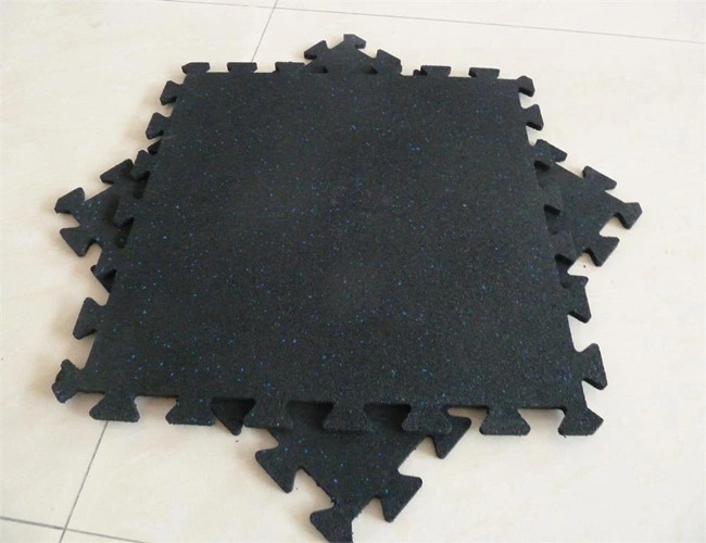 Oil Resistance Rubber Mat, Anti-Slip Interlocking Gym Rubber Floor Mat, Outd or Rubber Mat