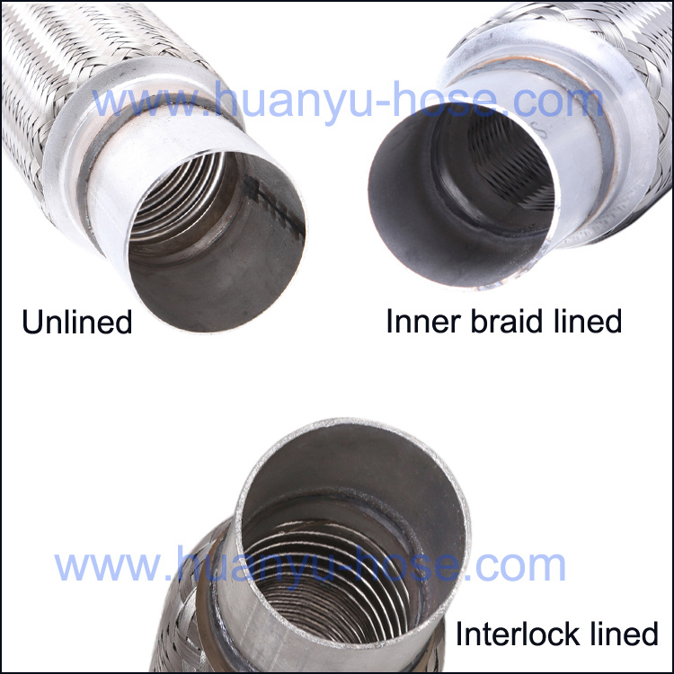 Flexible Exhaust Pipe with Interlock Extension Pipe with Slots