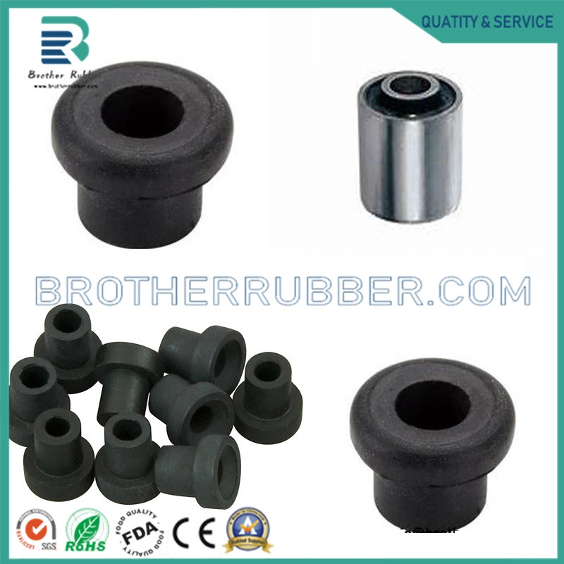 Custom Molded Silicone Rubber Parts/Rubber Grommet/Protect Cable Rubber Bushing for Wire Connector