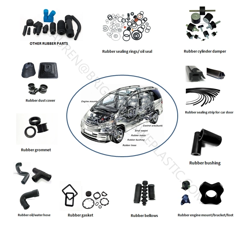 Ozone UV Oil Resistant Acm Rubber Gaskets for Cars